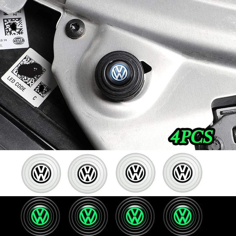 CAT1 4pcs Car Door Shock Stickers Absorber Soundproof Buffer Pier for Volkswagen VW RLine Polo Golf GTI Jetta Beetle Tiguan Passat B6
