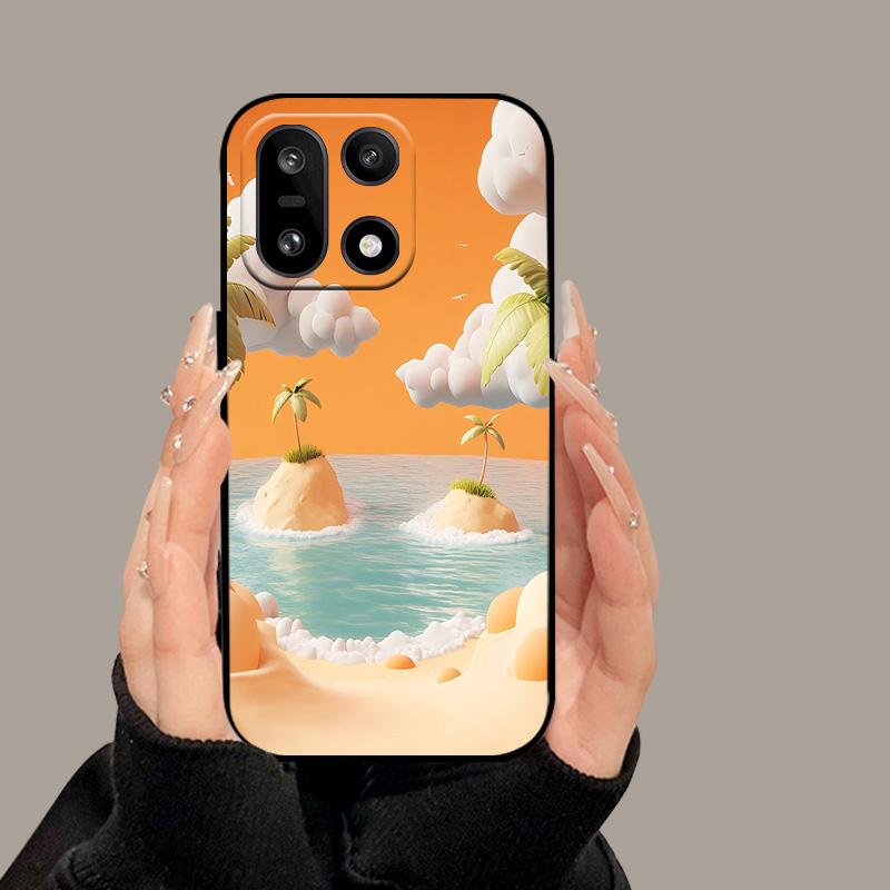 For OnePlus 15 5G Case Cute Cartoon Painted Soft Silicone Back Cover For OnePlus15 One Plus 15 TPU Bumper Full Protection Fundas