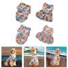 Girl Cats Shirt Costume Apparel Beach Dress Floral Shirt for Puppy Dog and Cats Floral Dress Photo Props