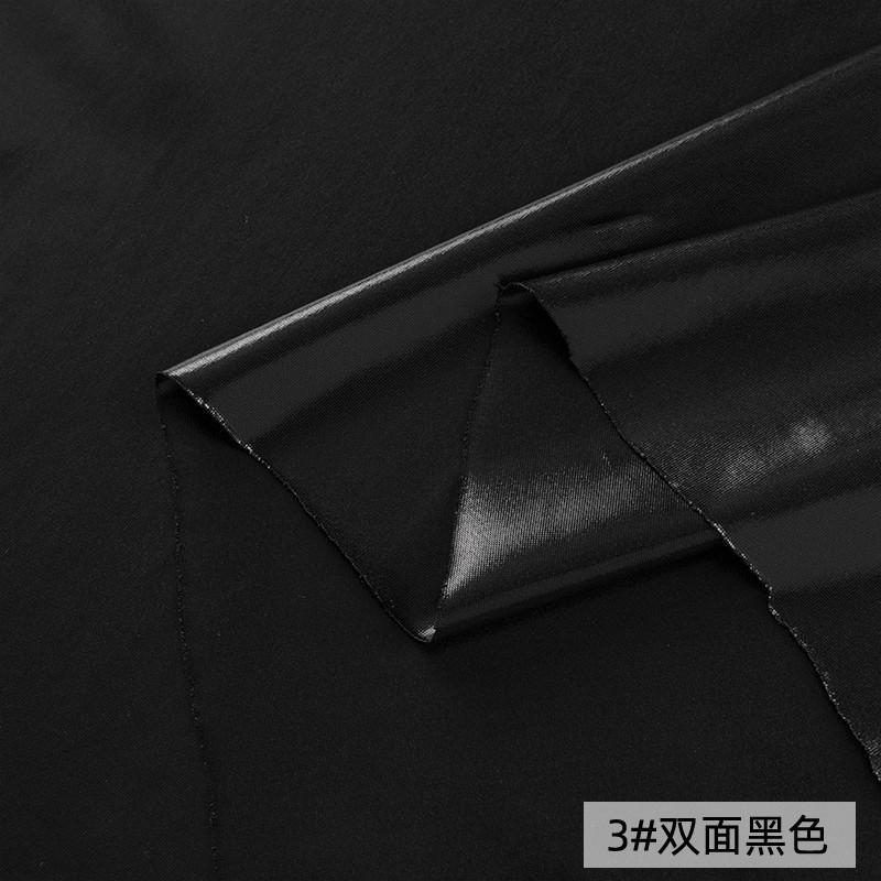 Double-sided Gold-stamped Fake Leather Fabric Iridescent Shiny Stretch Bronzing Fabric Laser Fabric for Dress,Costume,Backdrop