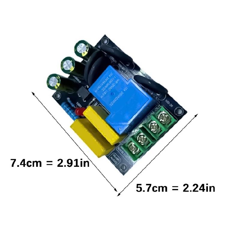 AC100 250V Amplifiers Soft Start Module 30A Current Protections 6600W Capacity PCB Construction