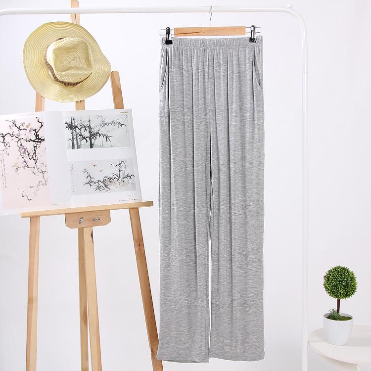 

Мужские пижамные брюки из модального хлопка - Универсальная эластичная посадка для весны и осени, Легкая повседневная одежда, Утренняя зарядка, Удобные и свободные. XXXXL