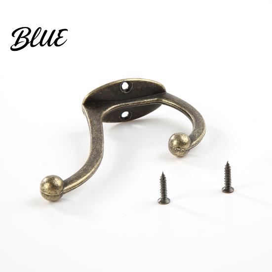 Wardrobe Clothes Hook for Wardrobes Alloy Double Bronze Zinc Vintage Durable Leg Hanger