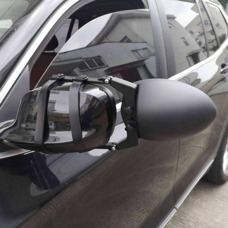 Verstellbare Clip-On Anhänger-Spiegelverlängerung mit zweiteiligem Sichtfeld zur Unterstützung beim Spurwechsel von Anhängern und Pick-ups