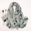 90*180CM New Fashion Printed Soft Linen Cotton Scarf Shawls Abstract Floral Tassel Viscose Scarves Lady High Quality Long Hijab