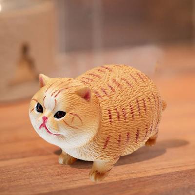 Model kota ze sztucznego PVC Miniaturowa figurka kociaka Statua Rzeźba Edukacyjna Zabawka Zwierzę Dekoracja Biurka Ornament Prezent dla Miłośników Kotów