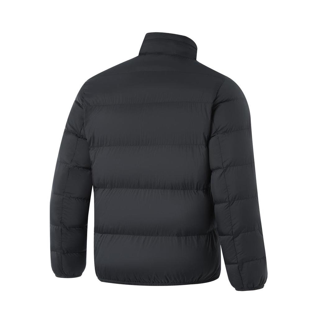 LI-NING Men's 2024AW Fitness Series 700FP Duck Down Short Puffer Jacket Light Gray AYMU091-1