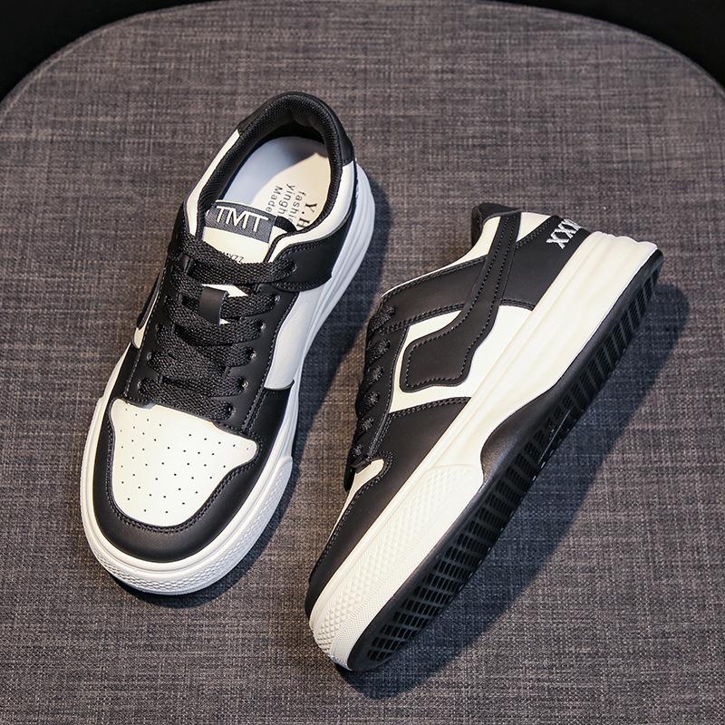 Small White Shoes Women's  Winter New Thick-soled Color Matching Casual Sports Panda Sneakers