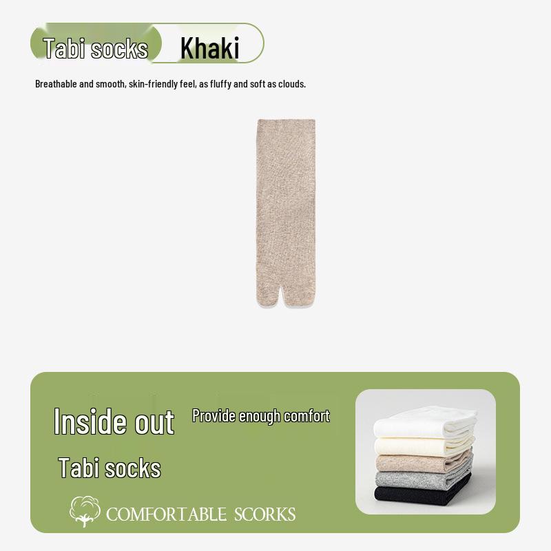 Antibakterielle, geruchshemmende, schweißabsorbierende Sommer-Mittelsocken mit geteilter Zehe für Sport, geeignet für Frühling und Herbst.