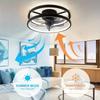 Modern Simple Ceiling Fan Light LED Remote Control Dimmable Silent Ceiling Fan with Light Home Kitchen Lighting Fixtures