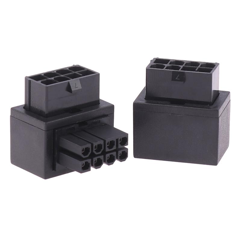 Placa-mãe Cpu 8Pin Conector de direção hidráulica 8Pin Adaptador de 90 graus Interface de energia Cabeça de direção