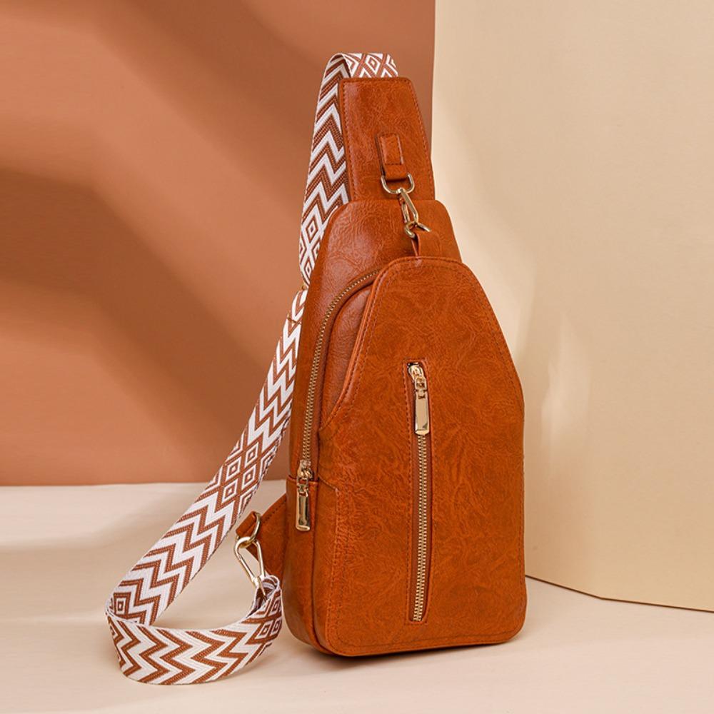 Bohemia Style Women Chest Bag PU Leather Sports Shoulder Bag Fashion Women's Fanny Pack  Unisex