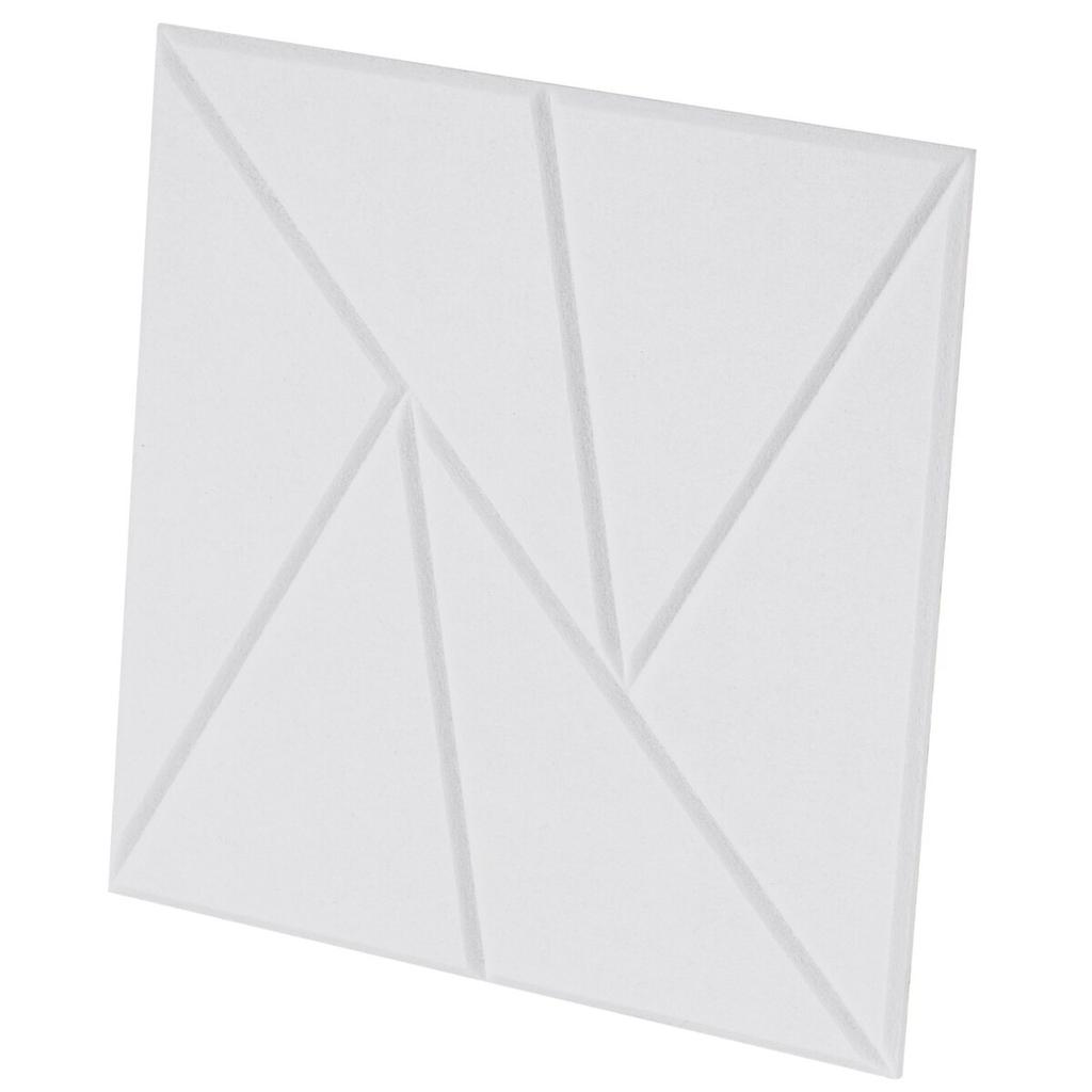 18 Pack Acoustic Wall Panels 11.8 X 11.8 X 0.4 Inch Self-Adhesive White