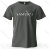 Samurai Sword Sharp Printed Men's T-Shirt 100% Cotton Oversized Martial Arts Fashion Graphic Tees for Women Tops Tees Streetwear