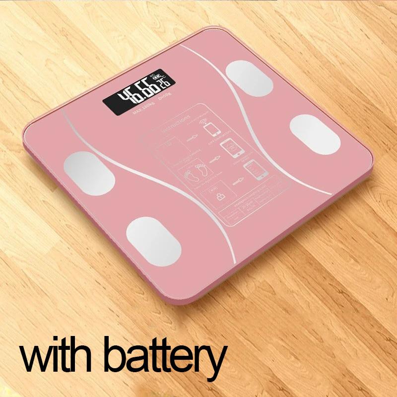 Body Fat Scale Smart Wireless Digital Bathroom Weight Scale Body Composition Analyzer With Smartphone App Bluetooth-Compatible