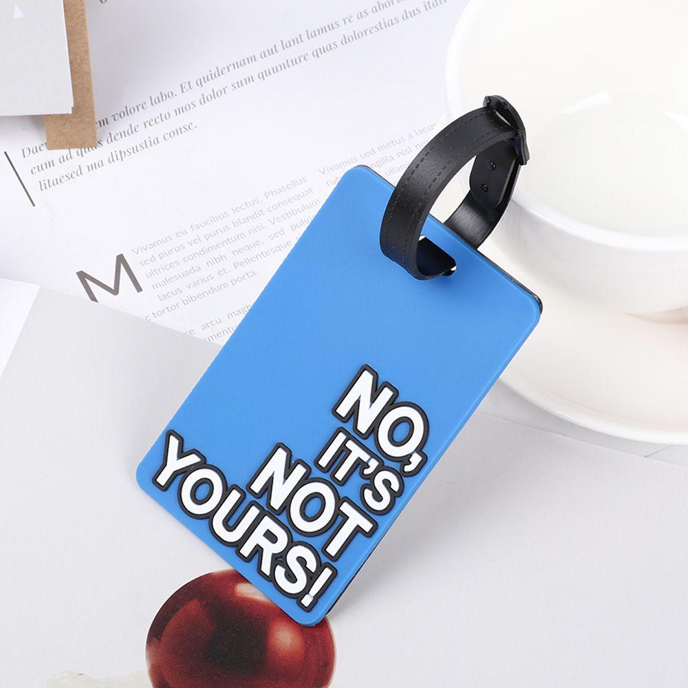 Travel PVC Baggage Boarding Label Portable Luggage Tag Travel Tag Creative Letter Baggage Holder