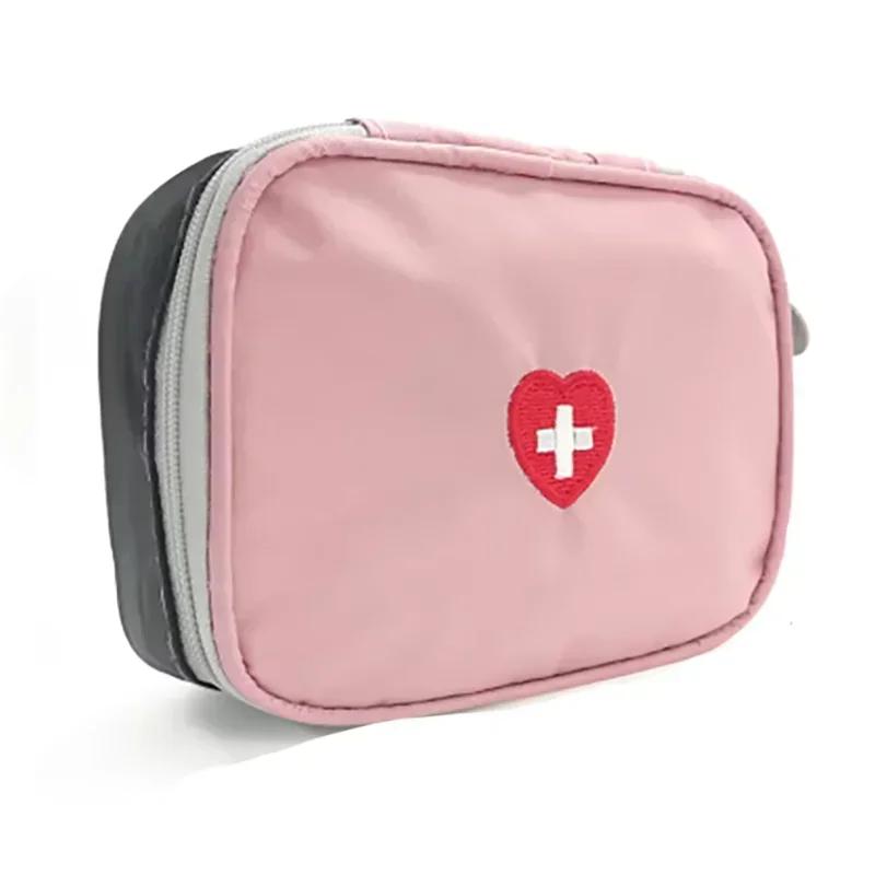 Leere Mini Haushalts Erste-Hilfe-Tasche Reise Tragbare Medizin-Verpackung Notfall-Kit-Taschen Medizin-Aufbewahrungstasche Kleiner Organizer