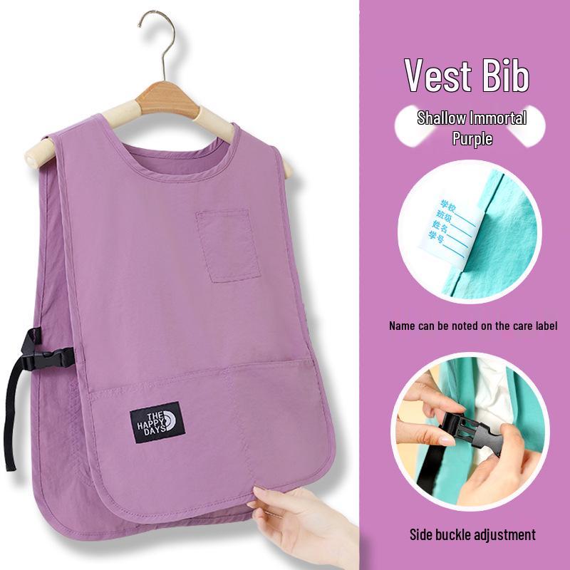 Grembiule Gilet per Bambini: Grembiule da Pittura per Bambini, Antimacchia, Impermeabile, per Calligrafia e Pasti della Scuola Primaria.