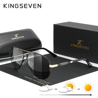 Nova moda masculina óculos de sol de alumínio polarizado pesca condução óculos de sol marca masculina uv400 fotocromismo lente masculino