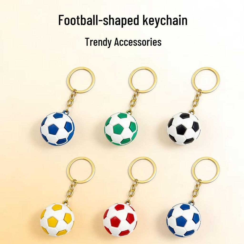 3D Football Keychain: World Cup League Commemorative Pendant for Couples, Backpacks, and Gifts