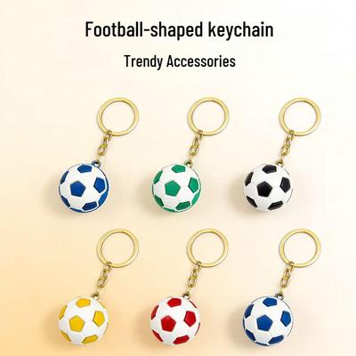 3D Football Keychain: World Cup League Commemorative Pendant for Couples, Backpacks, and Gifts