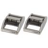 2 PCS Stainless Steel 316 Cam Buckles Quick Release Adjustable Design Lock Slider Buckles 1.06 Inch (27mm) Width