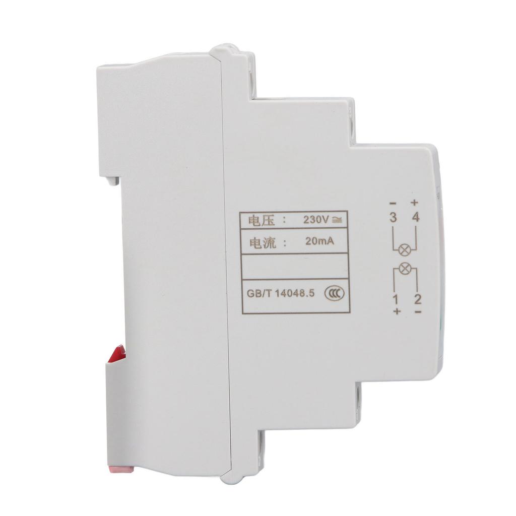 LED Rail Indicator IP20 Waterproof Miniature Rail Mount LED Indicator for Power Distribution Boxes AC DC 230V