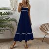 Women's Casual Sleeveless Sundress Plain Long Summer Beach Maxi Dress