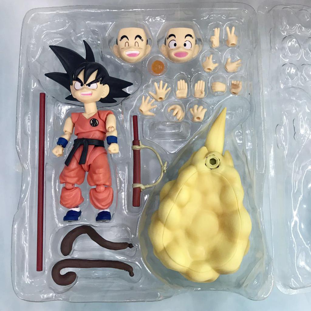 Figurine d'action 16cm Dragon Ball Super Saiyan 3 Goku SHF Anime Mobile PVC Poupée de Collection Figurine Kakarotto Son Goku Modèle Jouets