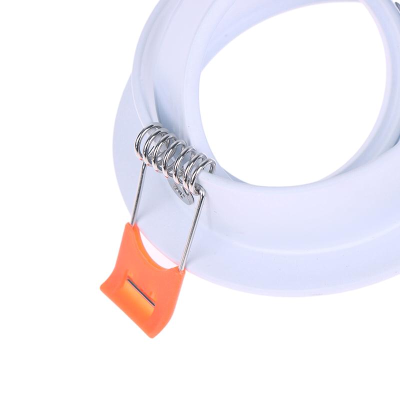 High Quality Aluminum Alloy White/Black Round Gu10 Mr16 Adjustable Spot Light Fixture Led Downlight Ceiling Spot Light Frame