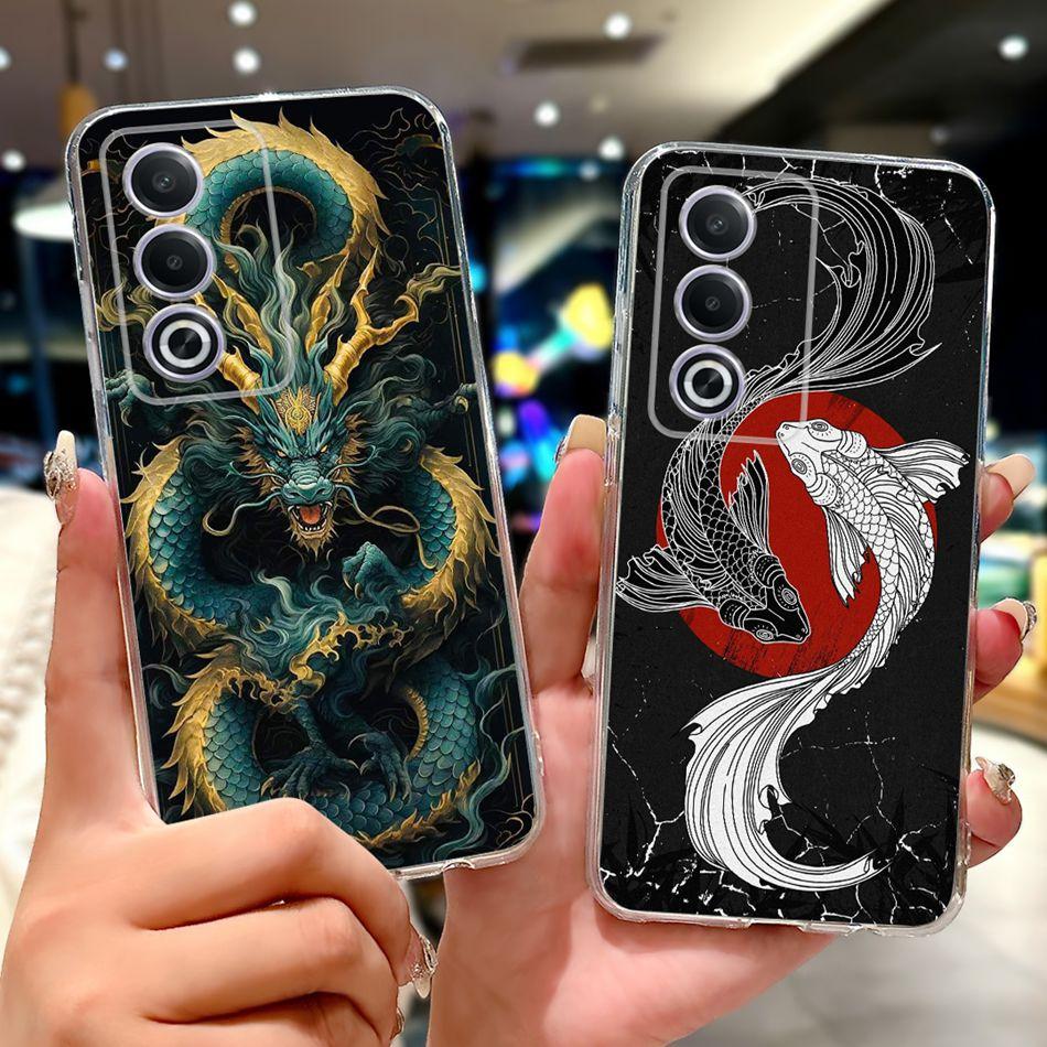 For OPPO A3 Pro A80 CPH2639 Elegant Floral Cat Printed Phone Case For Oppo  A80 A3 Pro 5G Global Soft Silicone TPU Cases