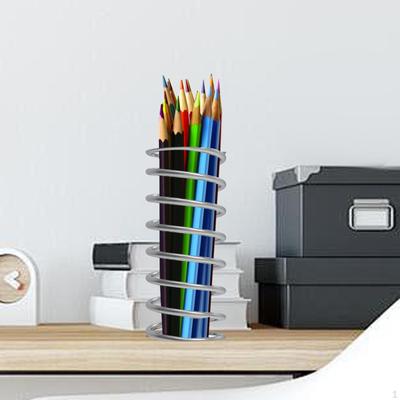 Držák na zubní kartáčky Art Deco Pultový stojan Stojan Stojan Organizér na štětce na make-up Tvar pružiny pro