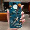 For Honor X50 5G Case Luxury Flower Painted Cover Clear Soft Silicone Phone Case For Honor X 40 50 X40 X50 5G Back Covers Bumper