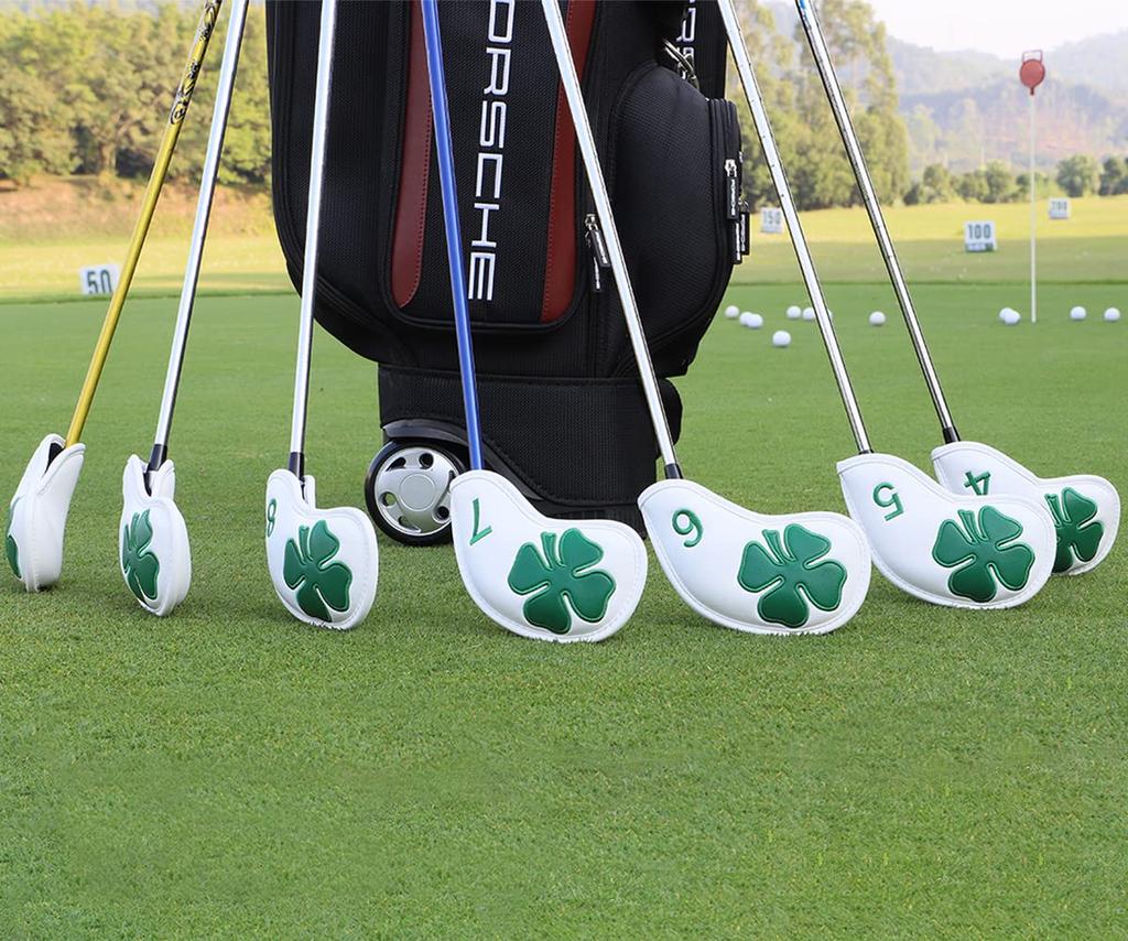 Golf iron golf iron head set of golf club head covers for PU leather iron head golf iron golf club covers for iron head covers with Velcro closure