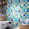 Self Adhesive Mosaic Wall Stickers Acrylic Tile Stickers, Peel and Stick Self-Adhesive Backsplash Tiles, HD Glossy Waterproof Kitchen Oil-Proof Decals