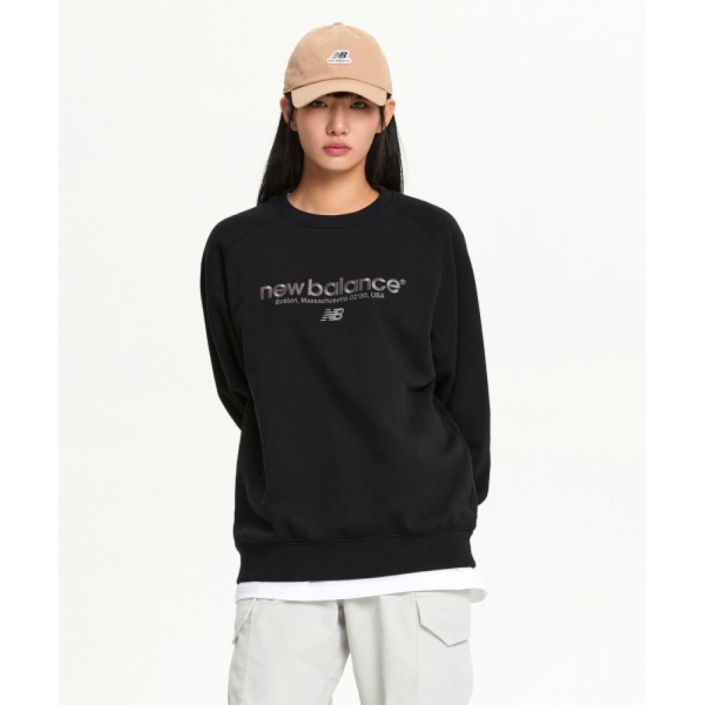 

New Balance Nbnce41913 Uni Ess Lettering Brushed Sweatshirt Black (19)BLACK/XXL(110)