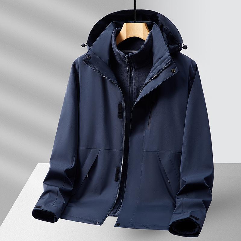 2024 Men s Windproof Waterproof Hooded 3-in-1 Winter Jacket - Trendy & Versatile 7XL