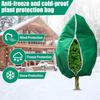 Plant Freeze Protection Cover with Drawstring Zipper Reusable Winter Outdoor Tree Shrubs Potted Plants Frost Protection Bag