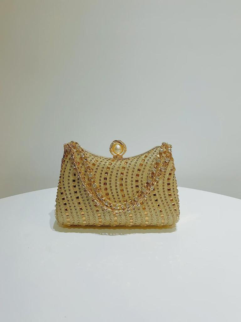 Elegant Retro Rhinestone Evening Crossbody Handbag