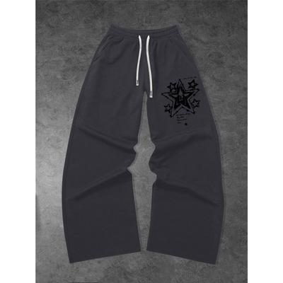 Pantalon de survêtement pour homme avec poches et cordon de serrage - Pantalon de survêtement large pour le salon, la course à pied, la piste, le yoga, le jogging