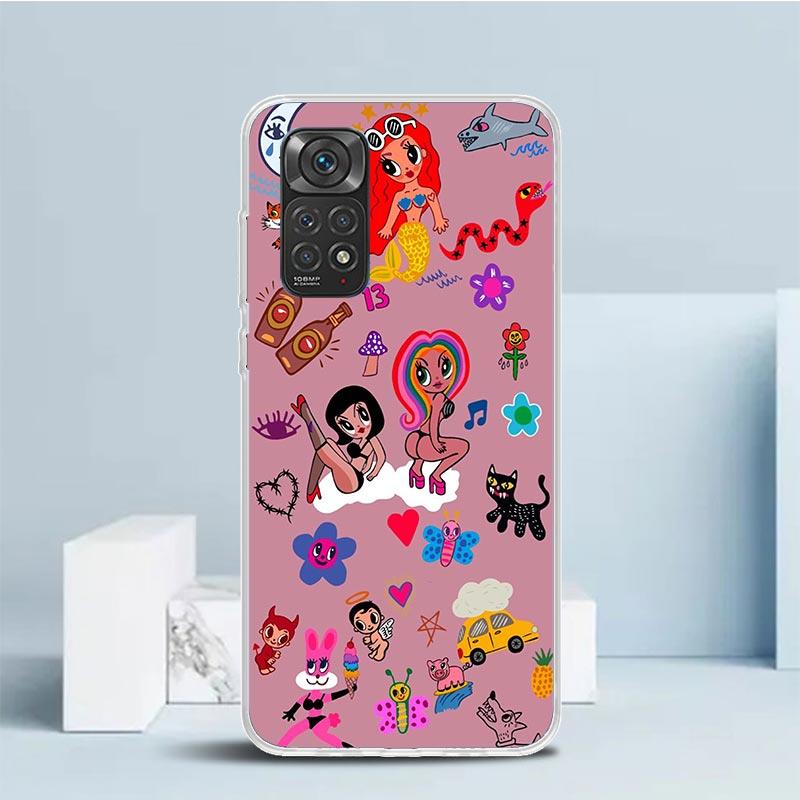 Karolg M-Manana Sera B-Bonito Soft Cover for Xiaomi Redmi Note 15 14 13 12 Pro Plus Phone Case 14S 11S 11T 11E 10S 10 4G Pattern