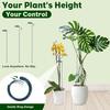 5Pcs Extendable Plant Support Stakes Aluminum Alloy Plant Stem Holder Adjustable Tomato Stakes with Ties for Amaryllis Monstera Vegetables