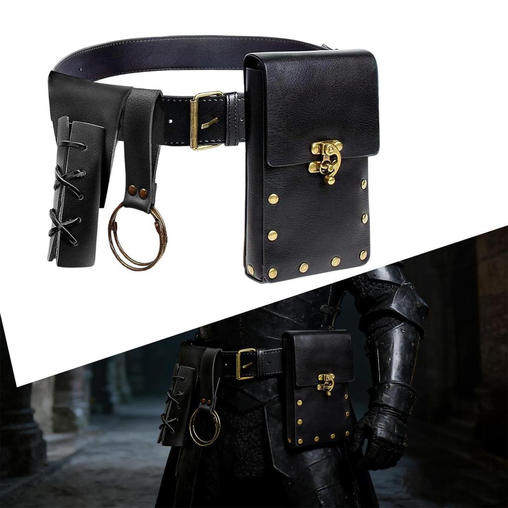 Medieval Knight Belt Set Pirate Cosplay for Adults Carnival