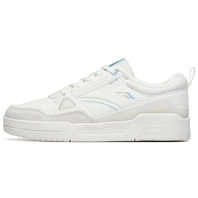 New Anta Life Collection Low Top Skateboard Shoes Women's Ivory White 122218085-1