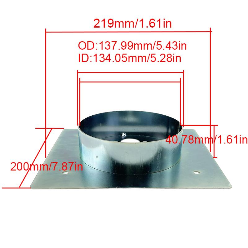 30mm 40mm 60mm Diesel Heater Base Mounting Plate Stainless Steel Turret Planar Turret Bracket Air Parking Heater Car Accessories