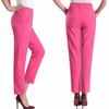 Plus Size Linen Pants for Women High Waist Straight Leg Trousers Long Office Work Pants