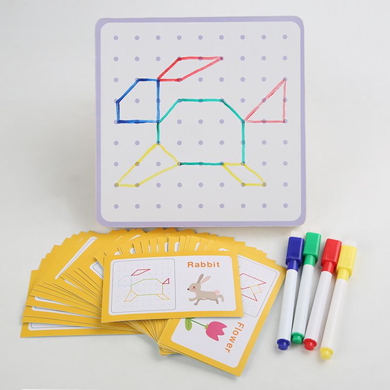 Holz-Lochbrettspiel für Kinder: Hilfsmittel zur Formerkennung für frühe Mathematik und Geometrie