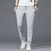 Summer Casual Men's Trousers Thin Breathable High-grade Grey Straight Leg Trousers Daily Business Commuter Quick-dry Pants