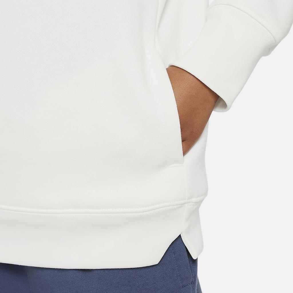 Nike Sweatshirt Letter Logo Print Round Neck Casual Fleece Kids tops White DQ3860-133