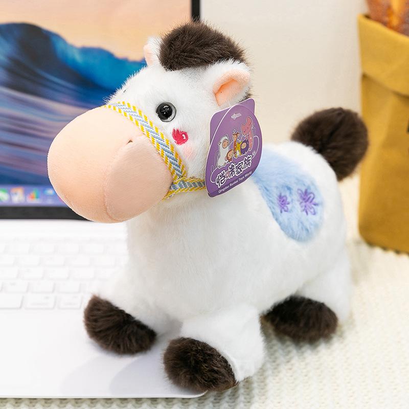 Simulation Kleines Pferd Stoff Plüschtier Sternzeichen Pferd Puppe Tischbegleiter Puppe Kindergeburtstagsgeschenk